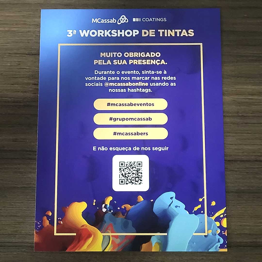 3° WORKSHOP DE TINTAS