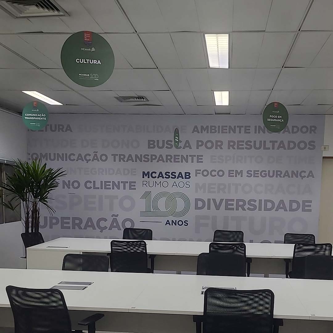 Adesivo de parede MCassab Rumo aos 100 anos